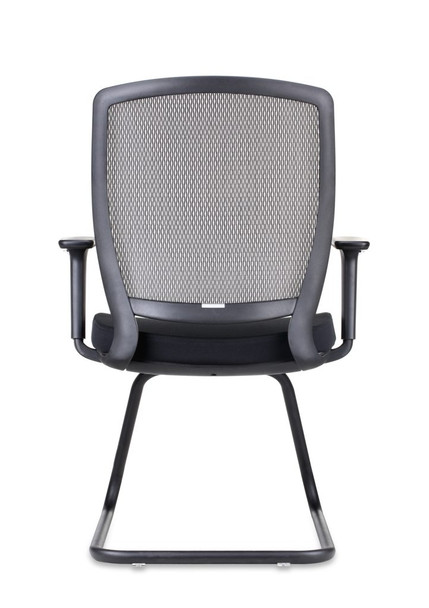 Rapidline Medium Mesh Back Chair Hartley Visitor Black Fabric