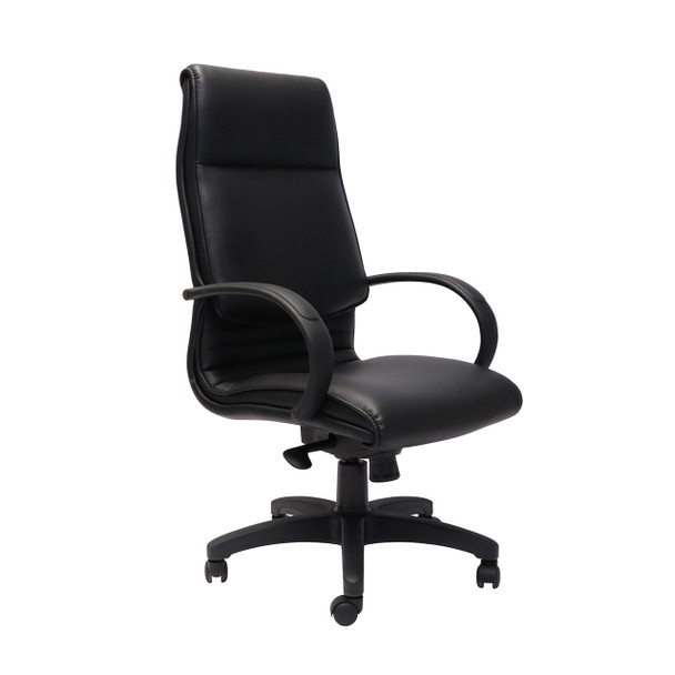 Rapidline #CL710 Medium Back Buget Executive Chair Black PU - rapidline drafting chair, rapidline office chairs, rapidline ergonomic chair, rapidline mesh chair | It's A Mega Thing