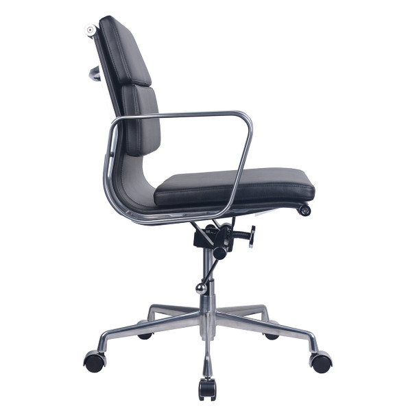 Rapidline PU900M Executive Chair Medium Back Black PU