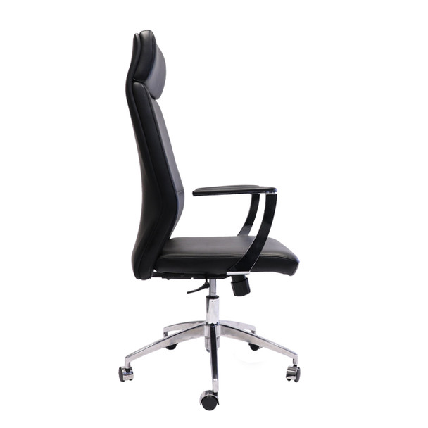 Rapidline CL3000H Black PU High Back Slimline Executive Chair