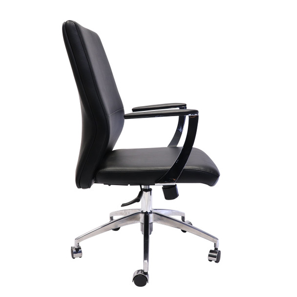 Rapidline CL3000M Executive Medium Back Slimline Chair Black PU