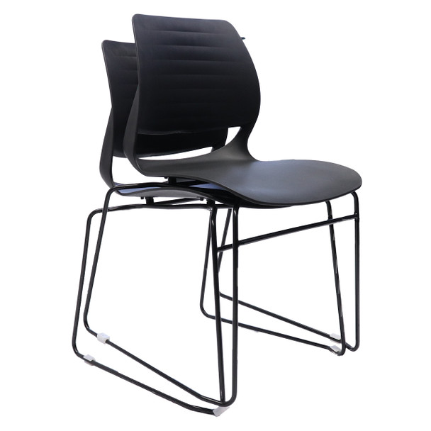 Rapidline Black Vivid Sled Base Visitor Chair