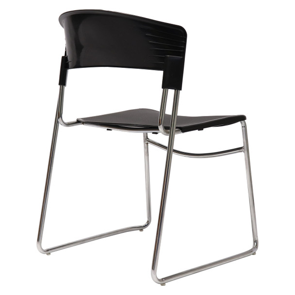 Rapidline Zola PVC Visitor Chair Sled Base Black