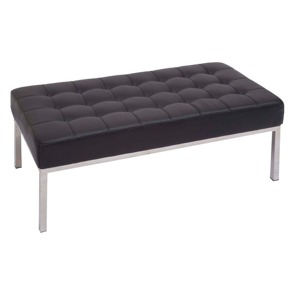 Rapidline Venus Black PU Ottoman