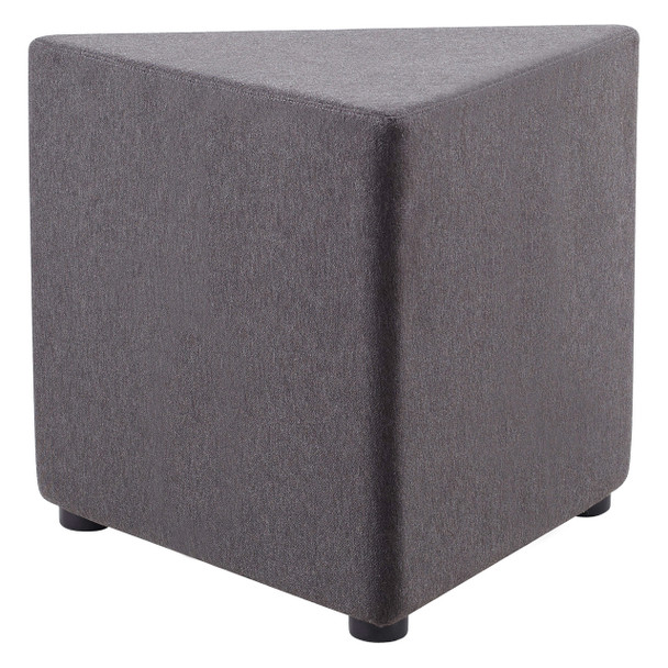 Rapidline Mars Triangle Ottoman Charcoal Fabric