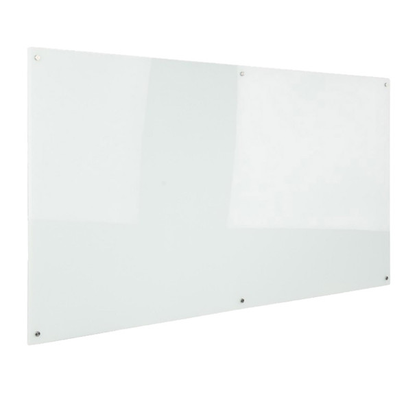 Rapidline Glass Writing Board with Chrome Fittings 1800 x 15 x 1200mm