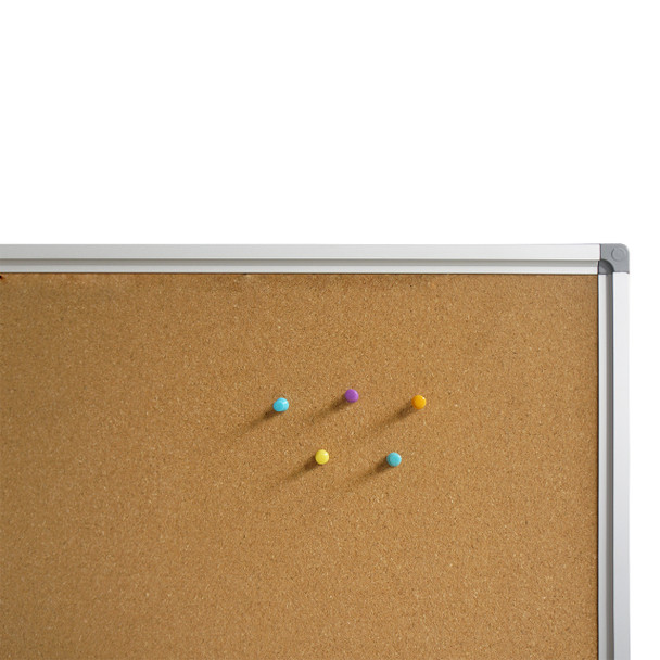 Rapidline Standard Corkboard Aluminium Frame 1200 x 15 x 900mm