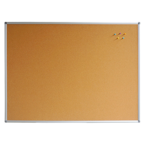 Rapidline Standard Corkboard 2400 x 15 x 1200mm Aluminium Frame