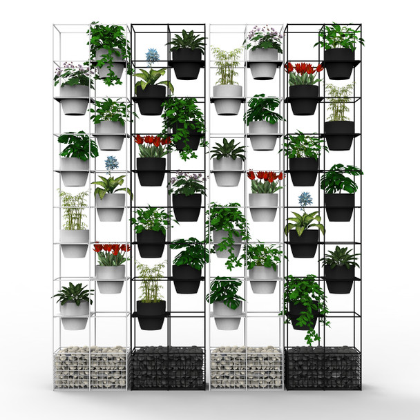 Rapidline Rapid Bloom Vertical Garden White 390 x 210 x 1940mm
