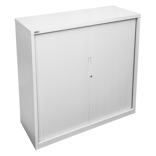 Rapidline Go Tambour Door Cupboard 1200 x 1200 x 473mm White