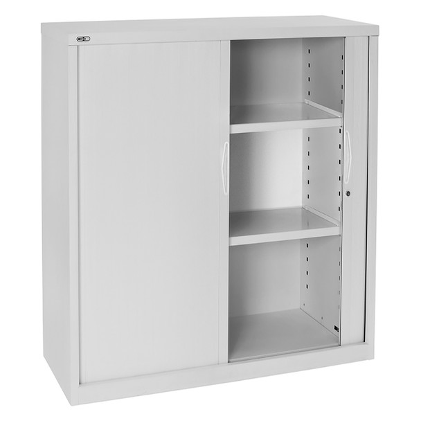 Rapidline #GTD1212+2SHELVES WC Go Tambour Door Unit 1200mm H x 1200mm W x 473mm D White China - rapidline drawer, rapidline selves, rapidline bookcase, rapidline pedestal, rapidline storage, rapidline cabinet, rapidline tambour | It's A Mega Thing