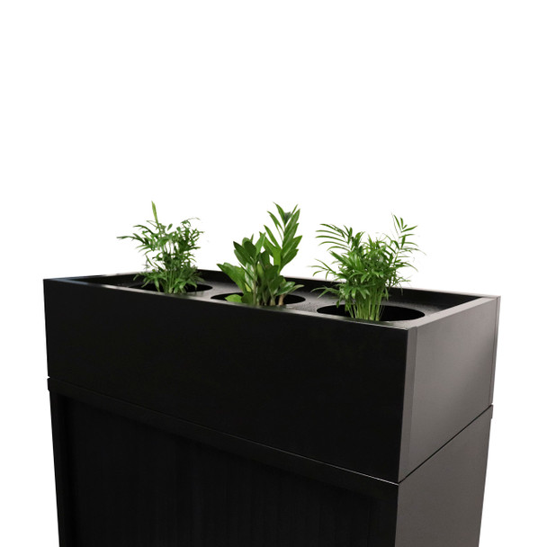 Rapidline Planter Box 1200 x 230 x 473mm Only Black for Go Tambour Door Cupboard