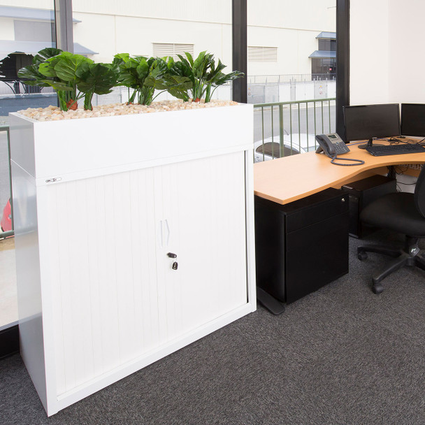 Rapidline #PB900 WC Planter Box to Suit GO Tambour Door Units and Lateral Filing Cabinets White China - rapidline drawer, rapidline selves, rapidline bookcase, rapidline pedestal | It's A Mega Thing