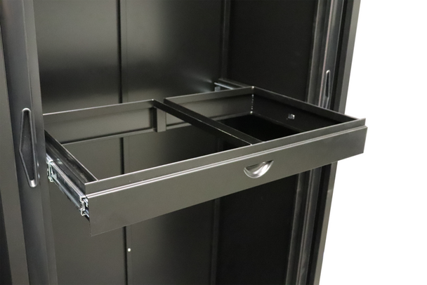 Rapidline Roll Out File Frame Black Only for Go Tambour Door Cupboard 1200mm W