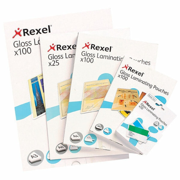 Rexel #41622 A4 Laminating Pouch - 2 X 75 Micron - Pack Of 25 Gloss - Rexel carpenter pencil, Rexel holder, Rexel key ring, Rexel officeworks | It's A Mega Thing