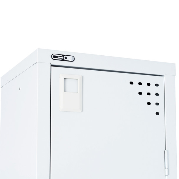 Rapidline Go 2 Door Steel Locker White 305 x 455 x 1830mm