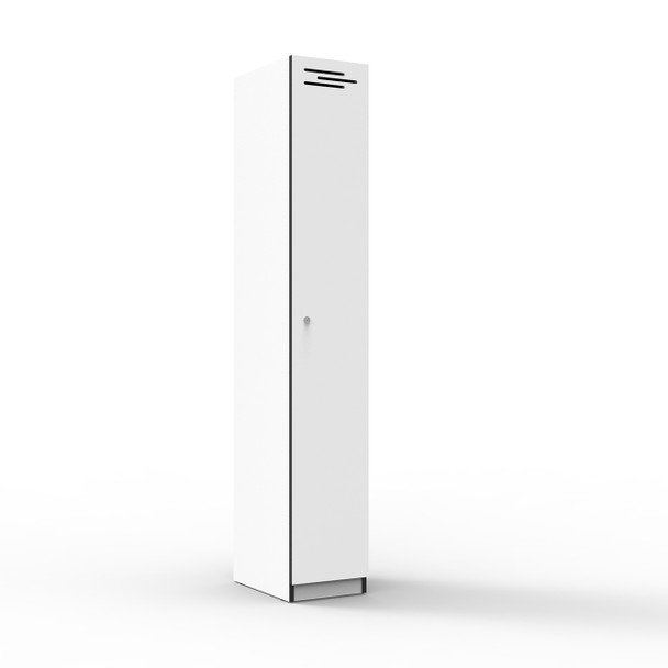 Rapidline Rapid Infinity 1 Door Melamine Locker Natural White / Black