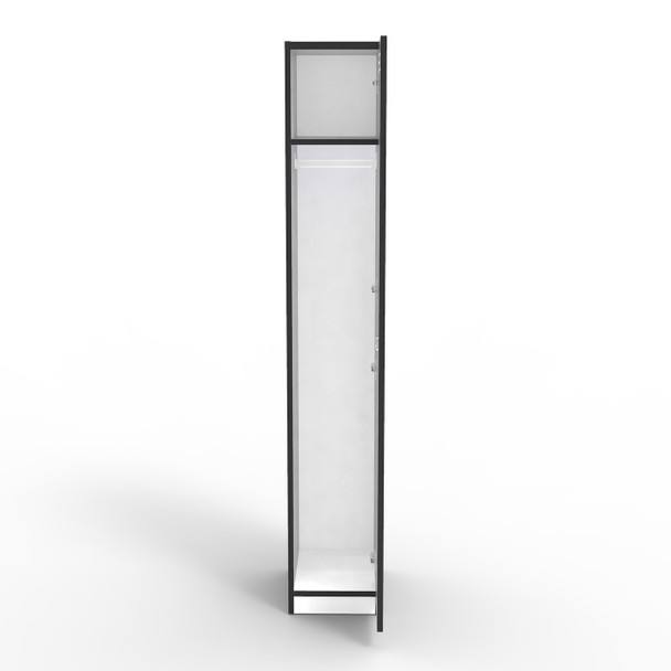 Rapidline 1 Door Melamine Locker Rapid Infinity Natural White / Black
