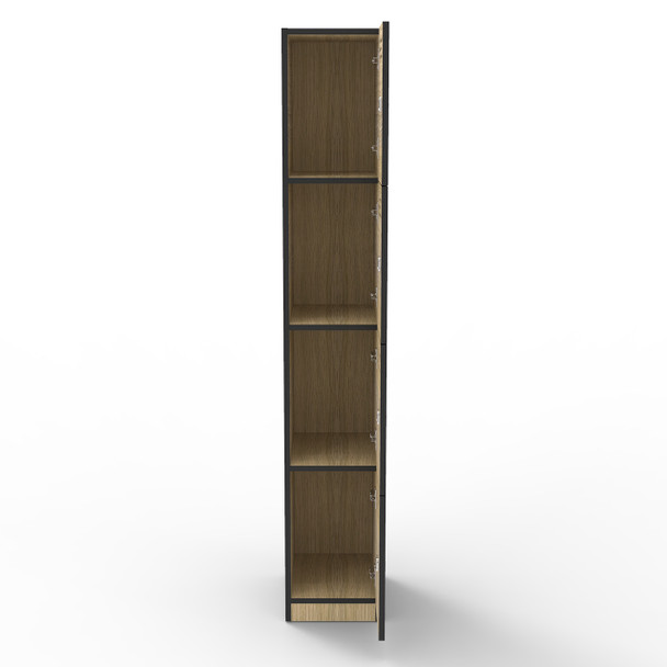 Rapidline Rapid Infinity 4 Door Melamine Locker Natural Oak / Black