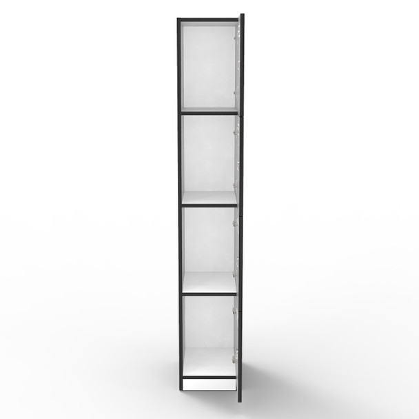 Rapidline Melamine Locker Rapid Infinity 4 Door Natural White / Black