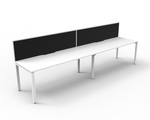 Rapidline #D-IPLSWS2P1575 NW/WS Deluxe Rapid Infinity 2 Person Single Sided Workstation - with Screen Natural White/White - Rapidline office supplies, Rapidline office accessories, rapidline furniture, rapidline industrial | It's A Mega Thing