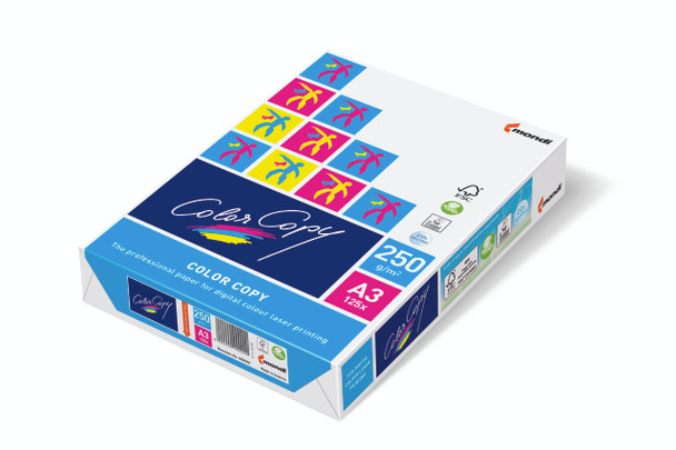 Mondi Colour Copy Paper 250gsm A3 420 x 297mm Ream of 125 Sheets