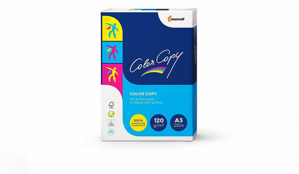 Mondi 188962 Color Copy Paper 120gsm A3 (420x297mm) Ream of 250 Sheets | Mega Office Supplies