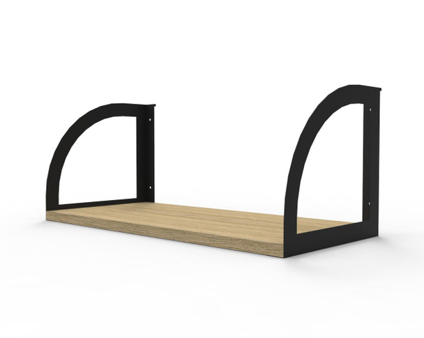 Rapidline Rapid Infinity Natural Oak / Black Screen Hung Shelf