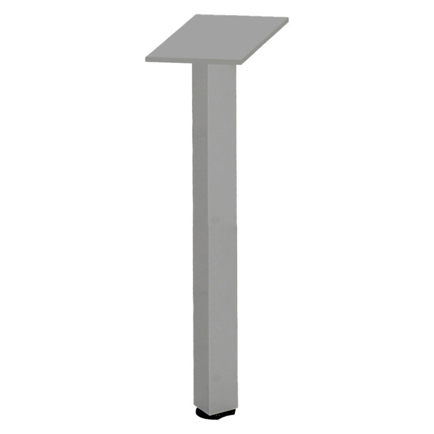 Rapidline Pole Leg Only Brushed Silver for Rapid Span Corner Workstation