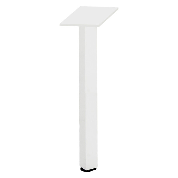 Rapidline Pole Leg Only White for Rapid Span Corner Workstation