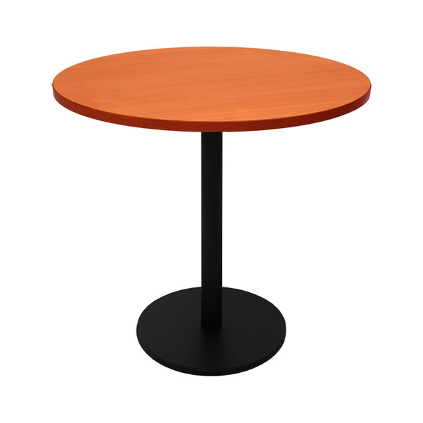 Rapidline Estilo Round Table Flat Disc Base 900mm Diameter Cherry / Black