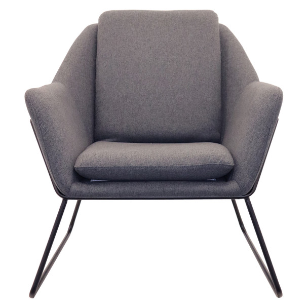 Rapidline Cardinal Single Seater Arm Chair Charcoal Ash