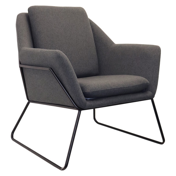Rapidline Cardinal Arm Chair Single Seater Charcoal Ash