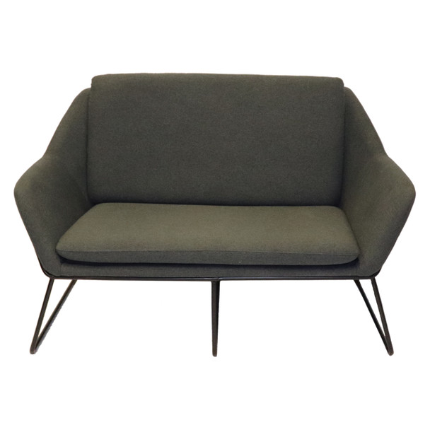 Rapidline Cardinal 2 Seater Lounge Chair Charcoal Ash