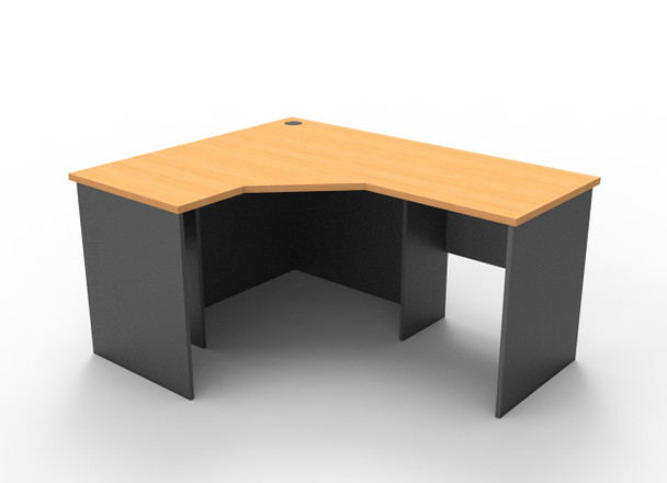 Rapidline #RWCWS1215 B/I Corner Workstation - 3 Piece Construction - 1200mm x 1500mm x 600mm D x 730mm H Beech - rapidline single sided workstation, rapidline double sided workstation, Rapidline workstation, rapidline corner workstation, rapidline adjustable workstation | It's A Mega Thing