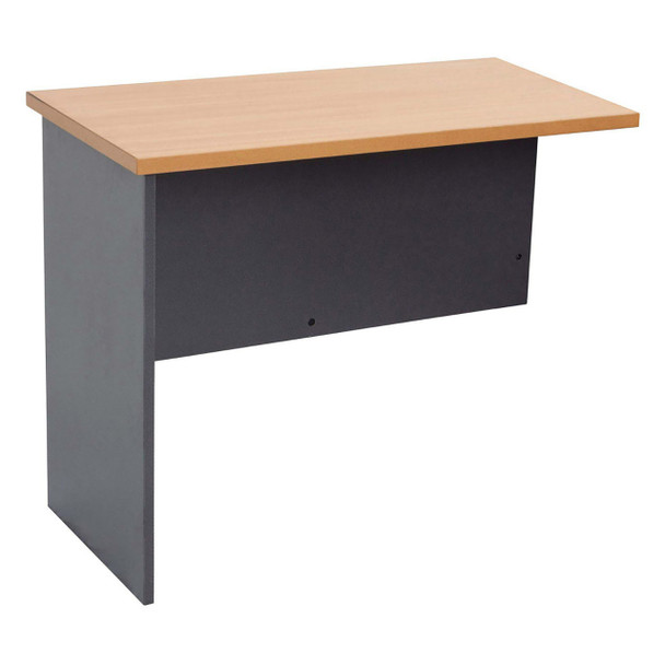 Rapidline #CR12 B/I Open Slab End Workstation Return - 1200mm W x 600mm D x 730mm H Beech - Rapidline, Rapidline Australia,Rapidline workstation, rapidline corner workstation, rapidline adjustable workstation, rapidline single sided workstation, rapidline double sided workstation, rapidline corner workstation | It's A Mega Thing