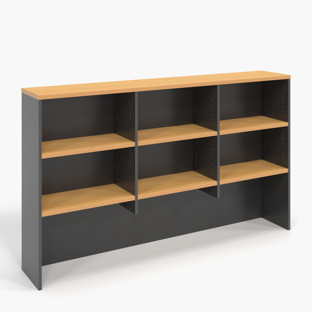 Rapidline Rapid Worker Overhead Hutch 1800 x 315 x 1070mm Beech / Ironstone