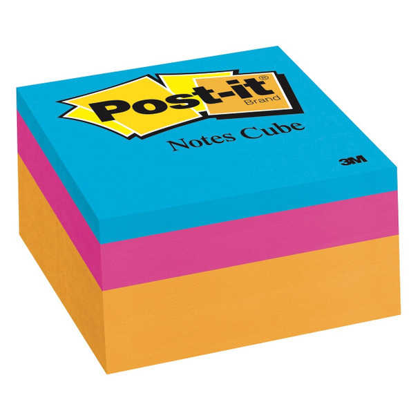 Post-it 70007014098 Notes Cube 2053-ELT-O 76x76mm Orange Wave - 400 Sheets/Cube 1 Cube/Pack | It's A Mega Thing
