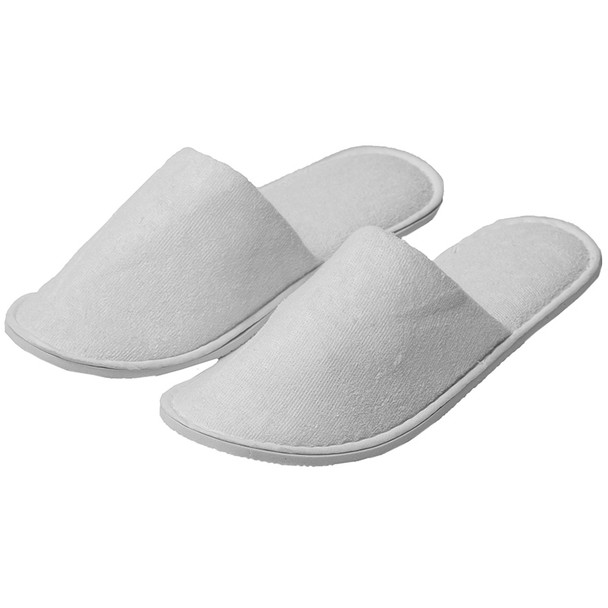 Compass 573401 Closed Toe Terry Cotton Hotel Slippers - Pack of 100 | It's A Mega Thing