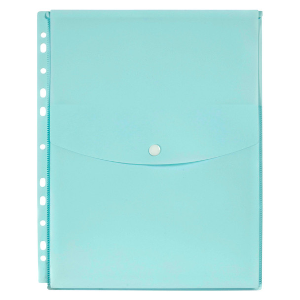 Marbig Binder Wallet A4 Top Open Pastel Blue Pack of 12