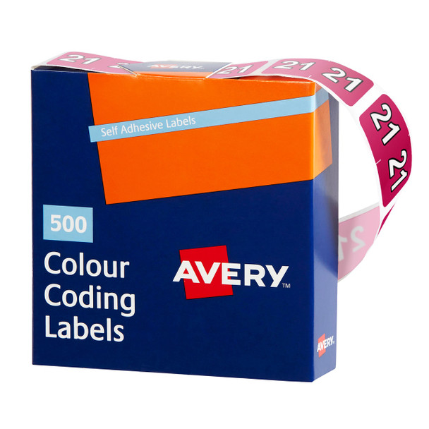 Avery #43271 21 Side Tab Year Code - Label 25 x 38mm 500/Box - Avery, averylabels, avery labels, avery products, place card holders | It's A Mega Thing
