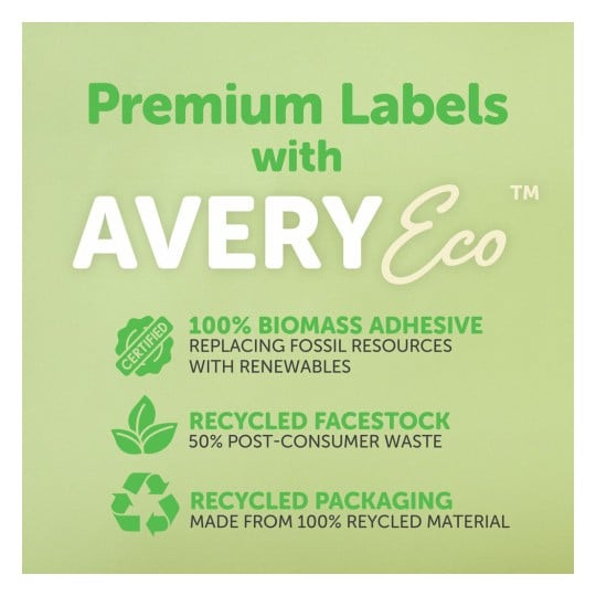 Avery address labels pack featuring Quick Peel for fast label application