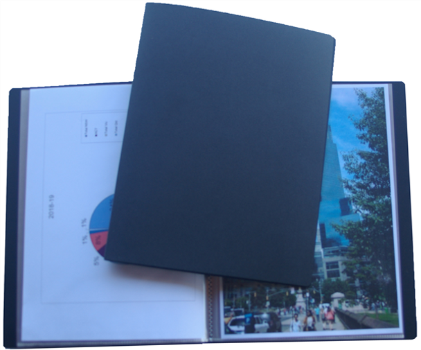 Colby 246A-10-Black Economy Fixed 10 Pockets A4 Display Book Black Each | It's A Mega Thing