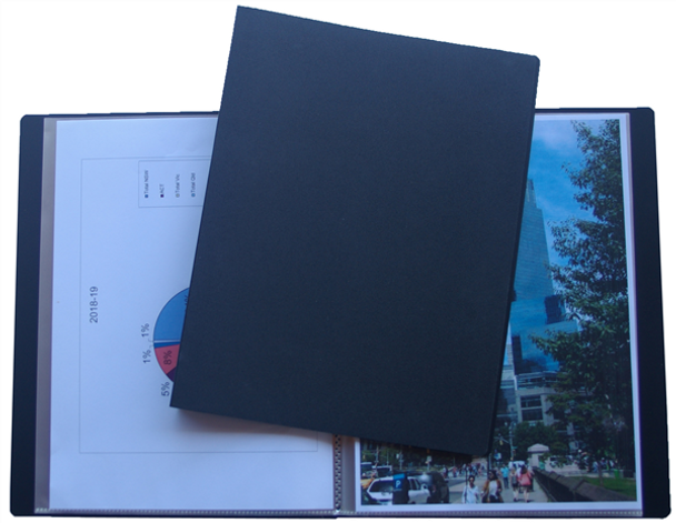 Colby 246A-30-BLACK Economy Fixed 30 Pockets A4 Display Book Black Each | It's A Mega Thing