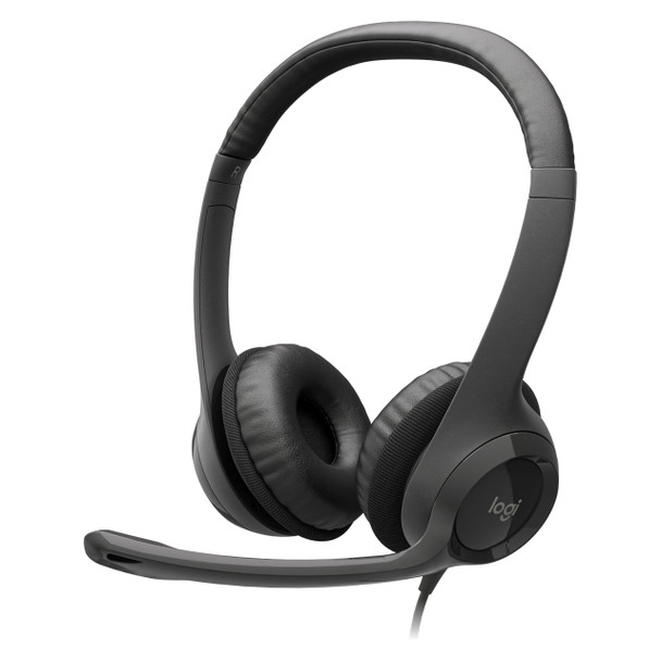Logitech H390 USB Headset with Noise Canceling Graphite | Mega Office Supplies