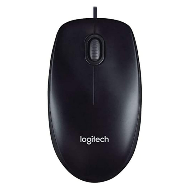 Logitech M90 USB Wired Mouse Black