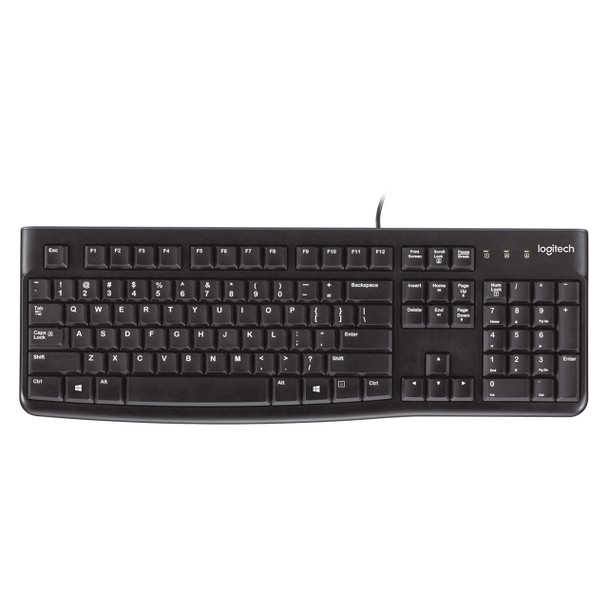 Logitech Wired Keyboard and Mouse Combo Black MK120 USB