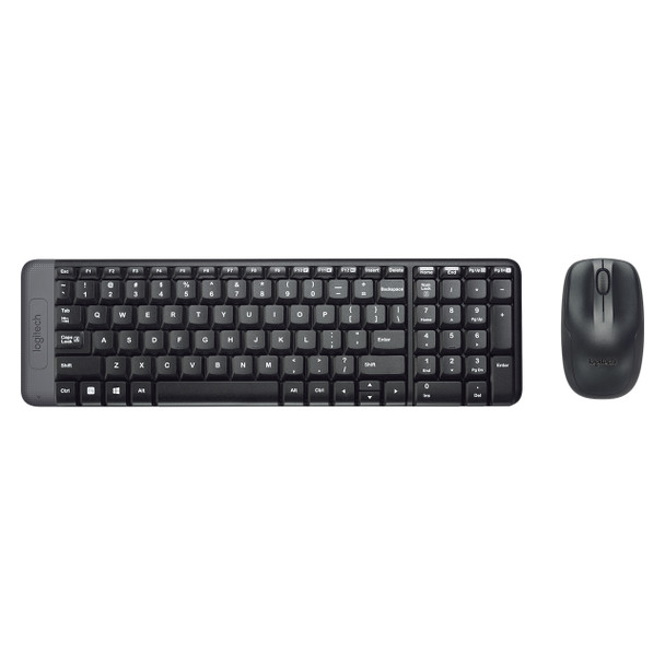Logitech MK220 USB Wireless Keyboard and Mouse Combo Black
