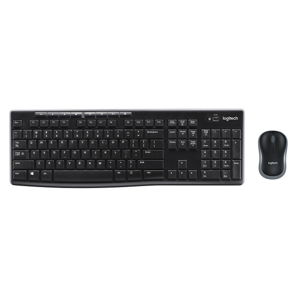 Logitech MK270R USB Wireless Keyboard and Mouse Combo Black | Mega Office Supplies