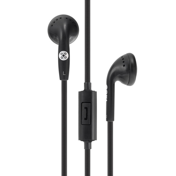 Moki Stereo Earphones with In-Line Mic and Control Black